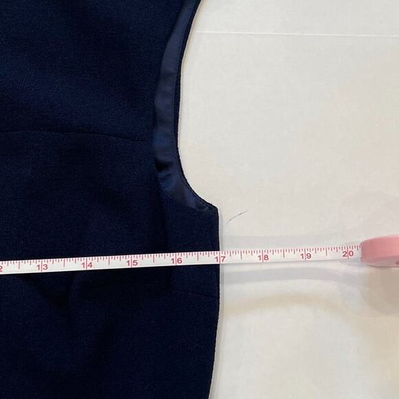 NY & Co. Navy Sleeveless Wide Leg Belted Jumpsuit / Pantsuit, Size 2 - Picture 12 of 15